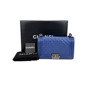 Chanel Leboy Medium Blue Bag